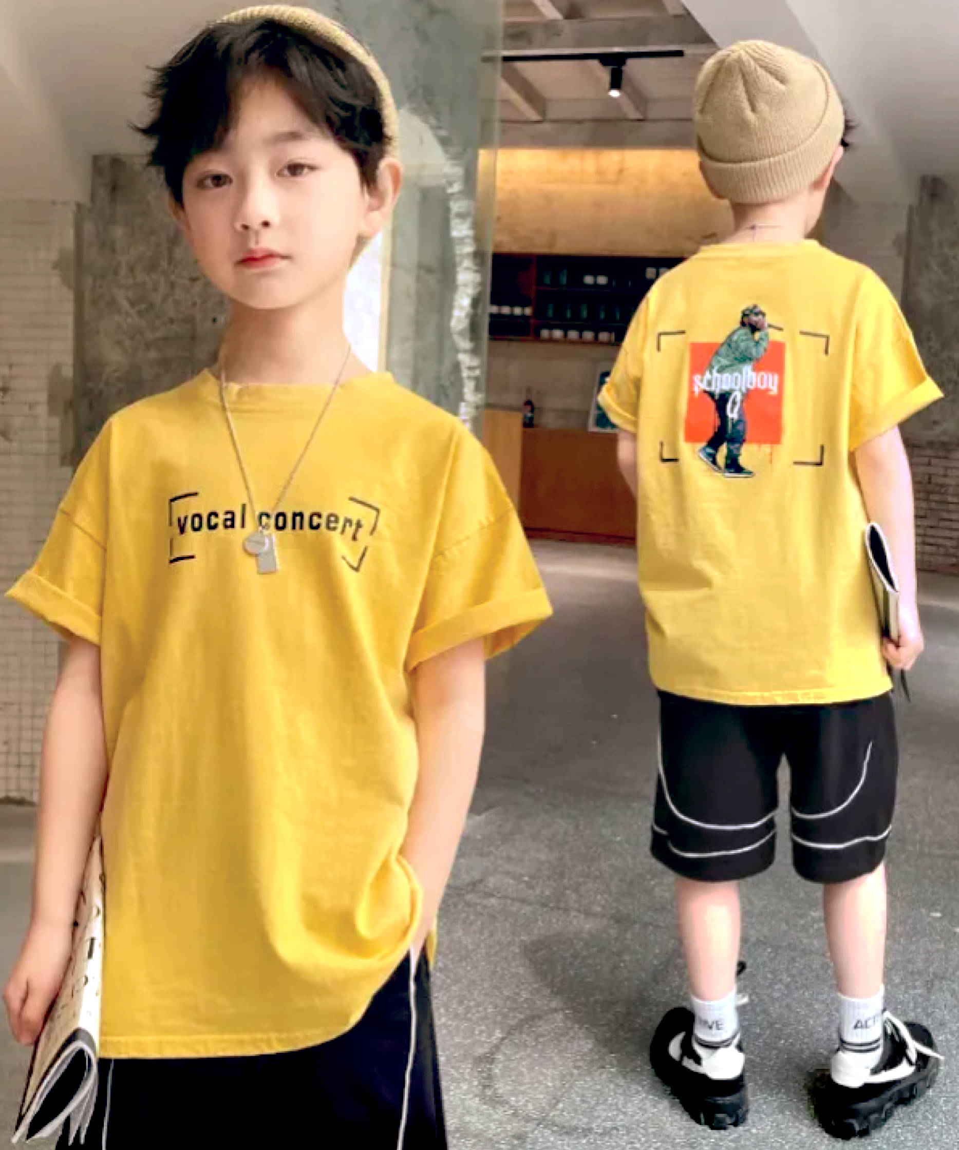     			Christy World Pack of 1 Boys & Girls Cotton T-Shirt ( Yellow )