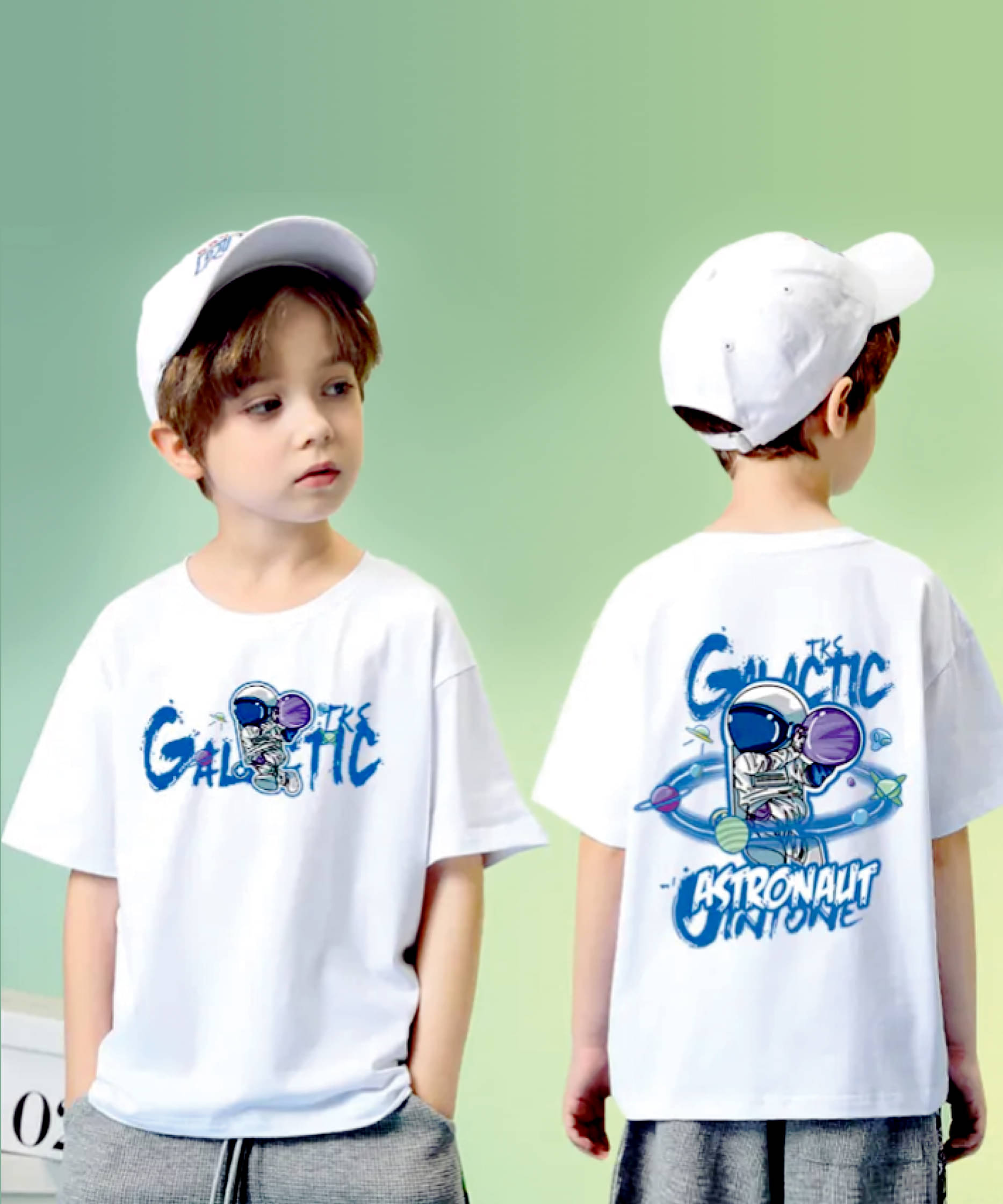     			Christy World Pack of 1 Boys & Girls Cotton T-Shirt ( White )