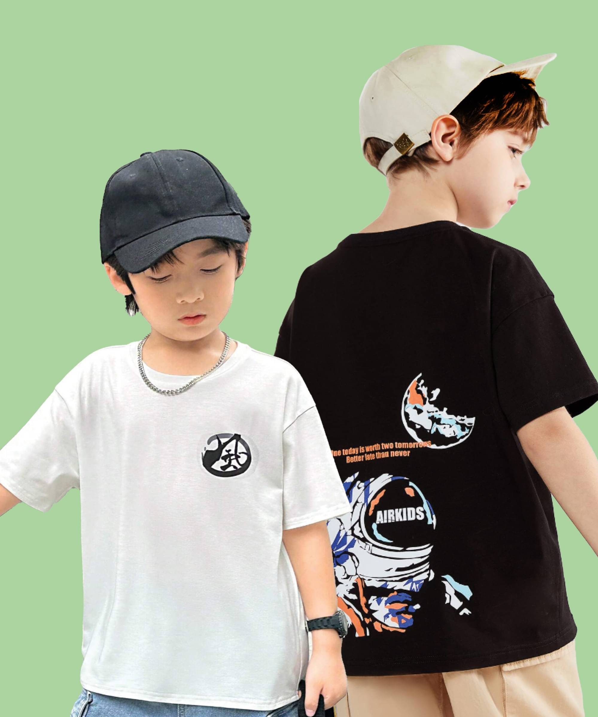     			Christy World Pack of 2 Boys & Girls Cotton T-Shirt ( Multicolor )