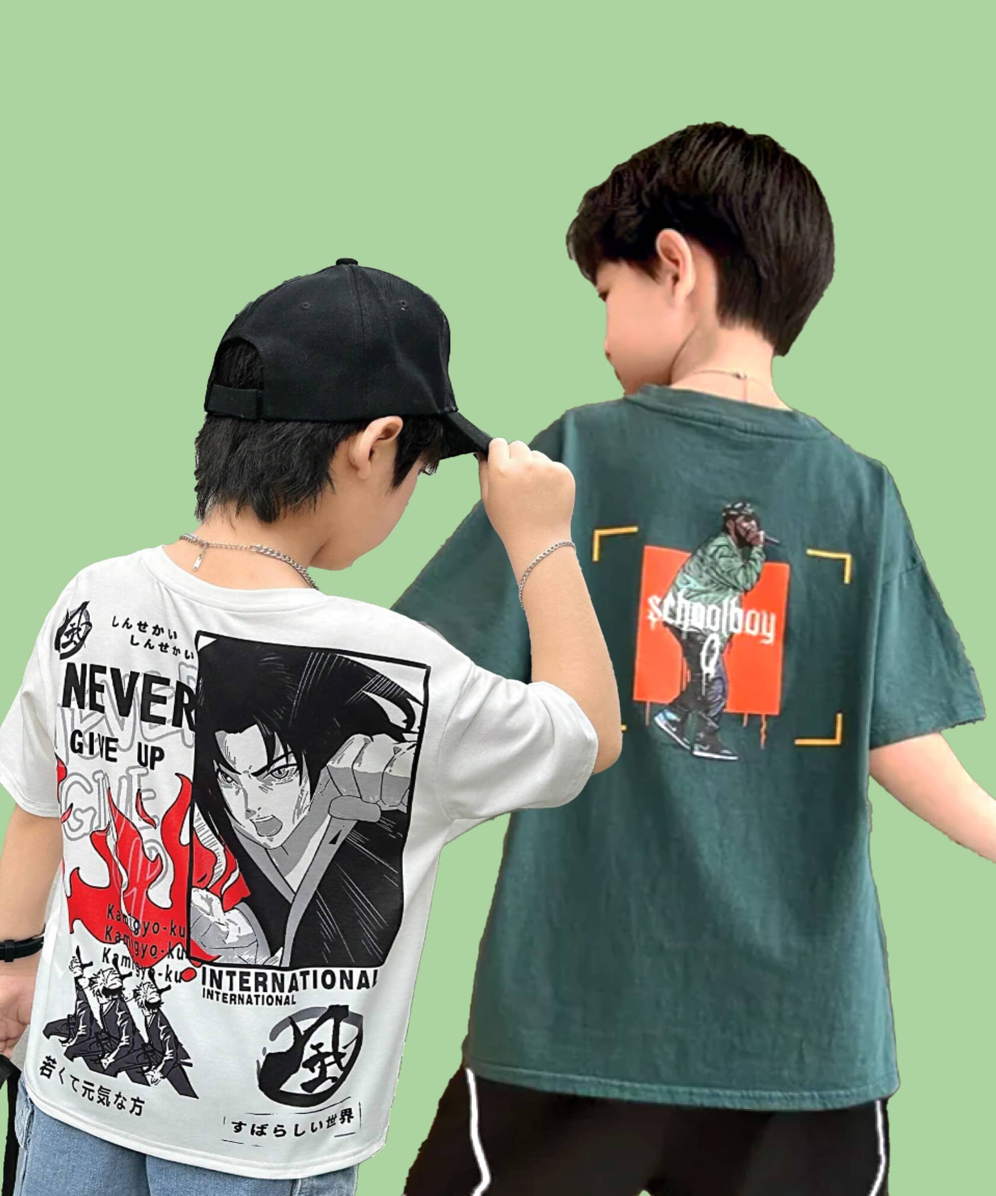 Christy World Pack of 2 Boys & Girls Cotton T-Shirt ( Multicolor )