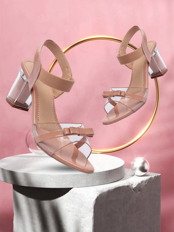     			DIPYO Pink Women's Sandal Heels