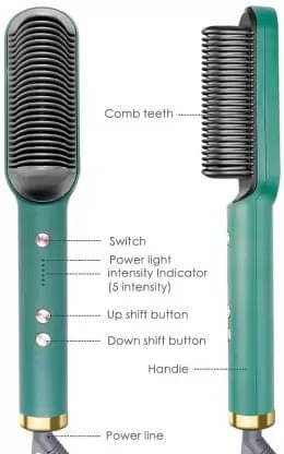     			FITAZA Straightening Comb Multicolor Hair Straightener