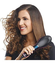 FULKIZA Ceramic Brush Multicolor Hair Straightener