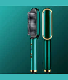 FULKIZA Hair Brush Curling Multicolor Hair Straightener