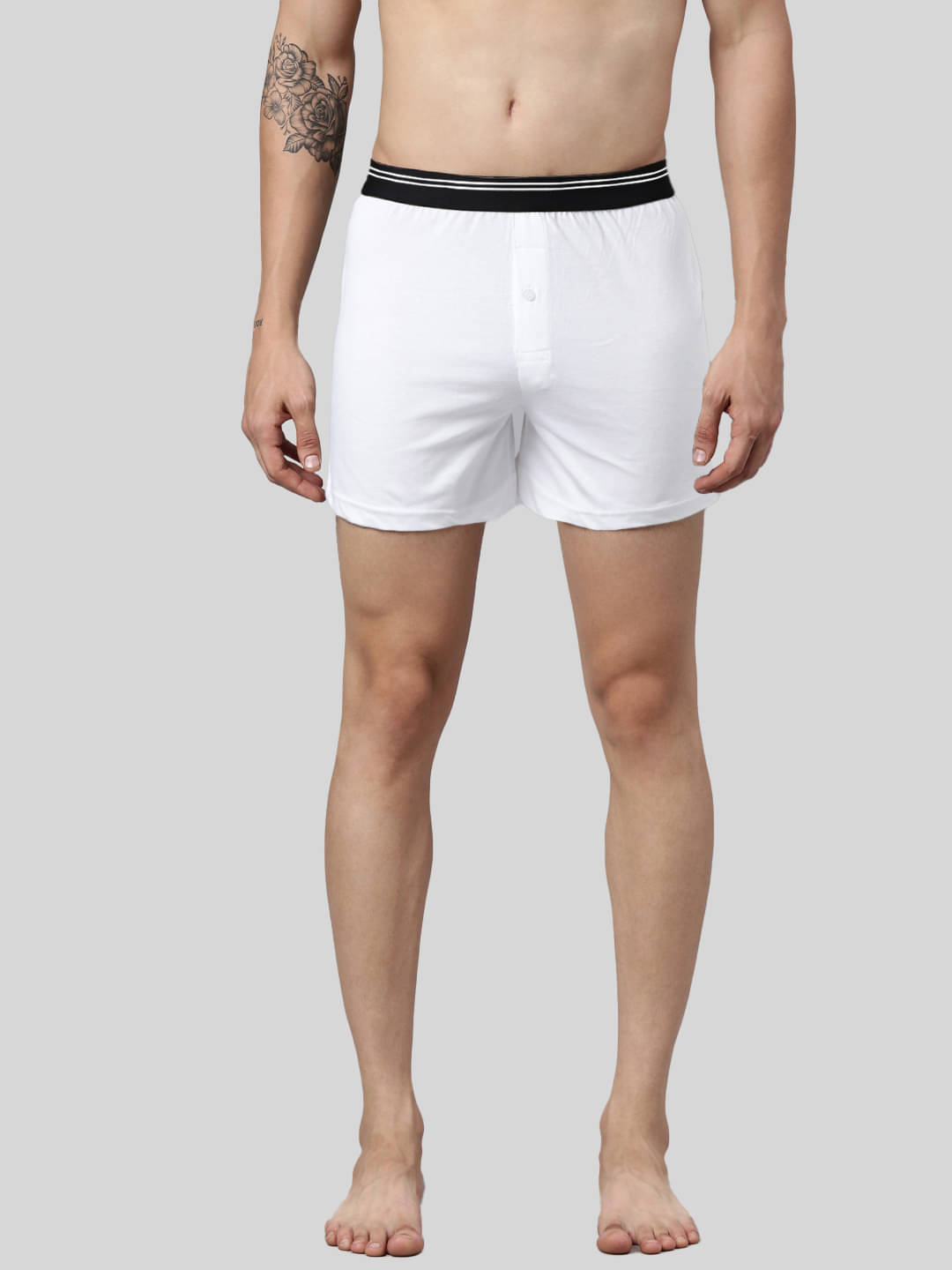 Joven Pack of 1 Cotton Boxers For Men's ( White )     			Joven Pack of 1 Cotton Boxers For Men's ( White )