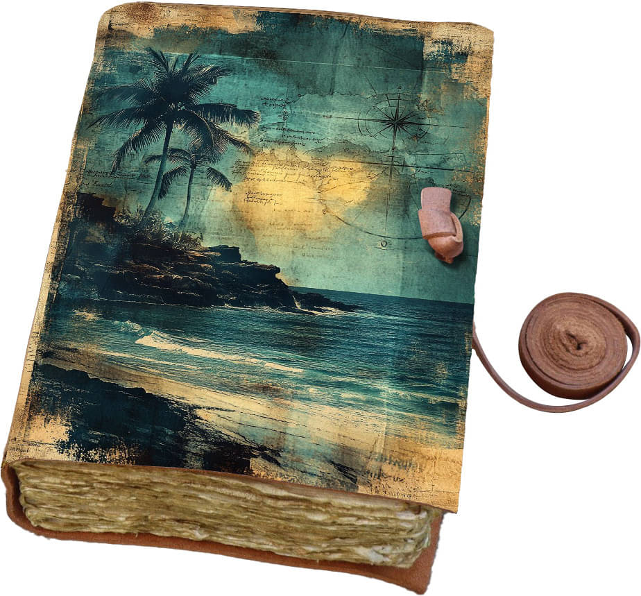     			MR KRAFT Designer printed leather journal diary with 200 pages 5*7 inches A5 Diary UNRULED 200 Pages (multicolor06)