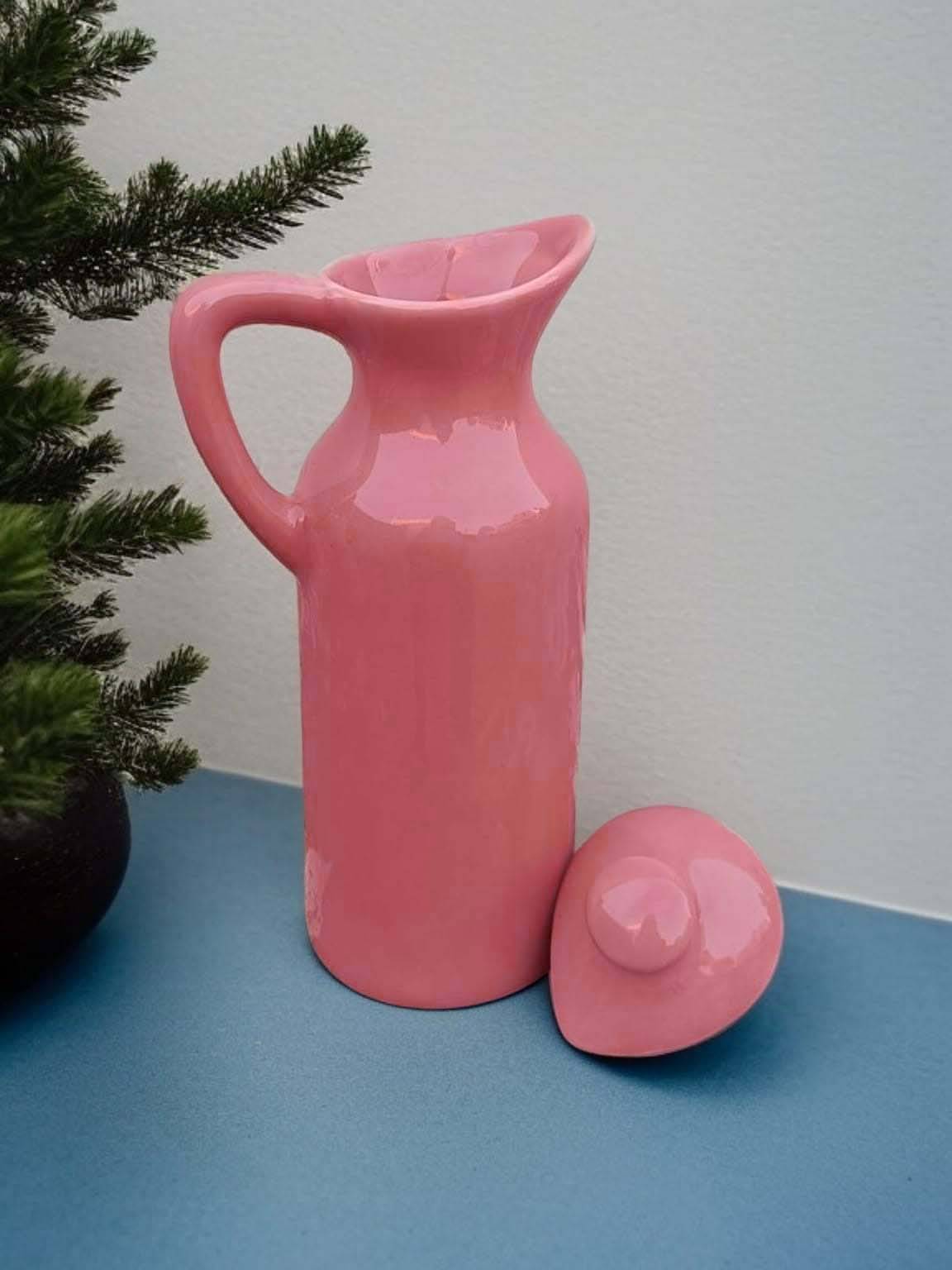 Malaikah Pnk Sld Oil Dspnsr Ceramic Pink Oil Container ( Set of 1 ) Malaikah Pnk Sld Oil Dspnsr Ceramic Pink Oil Container ( Set of 1 )