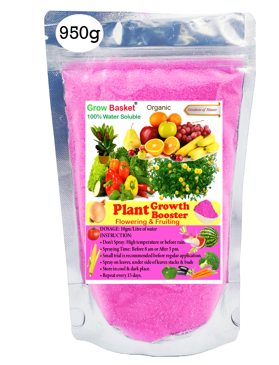     			NPK 19:19:19 for Plants | Balanced Fertilizer for Home Garden | Suitable for Flowering Plants, Green Leaves, Vegetables | Easy to Use, Fast-Acting, Water Soluble | 950g Fertilizer Pack
