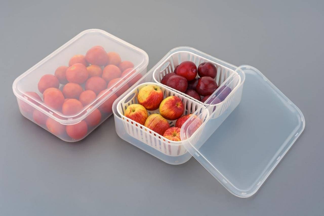     			ONNY 2 IN 1 Polyproplene Off White Multi-Purpose Container ( Set of 1 )