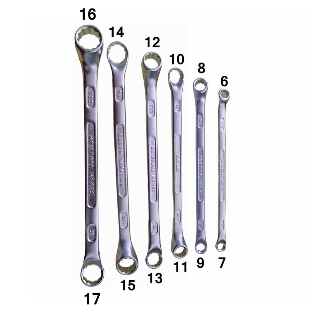 Oaykay Tools Ring Spanner Set of 6 Pc Oaykay Tools Ring Spanner Set of 6 Pc