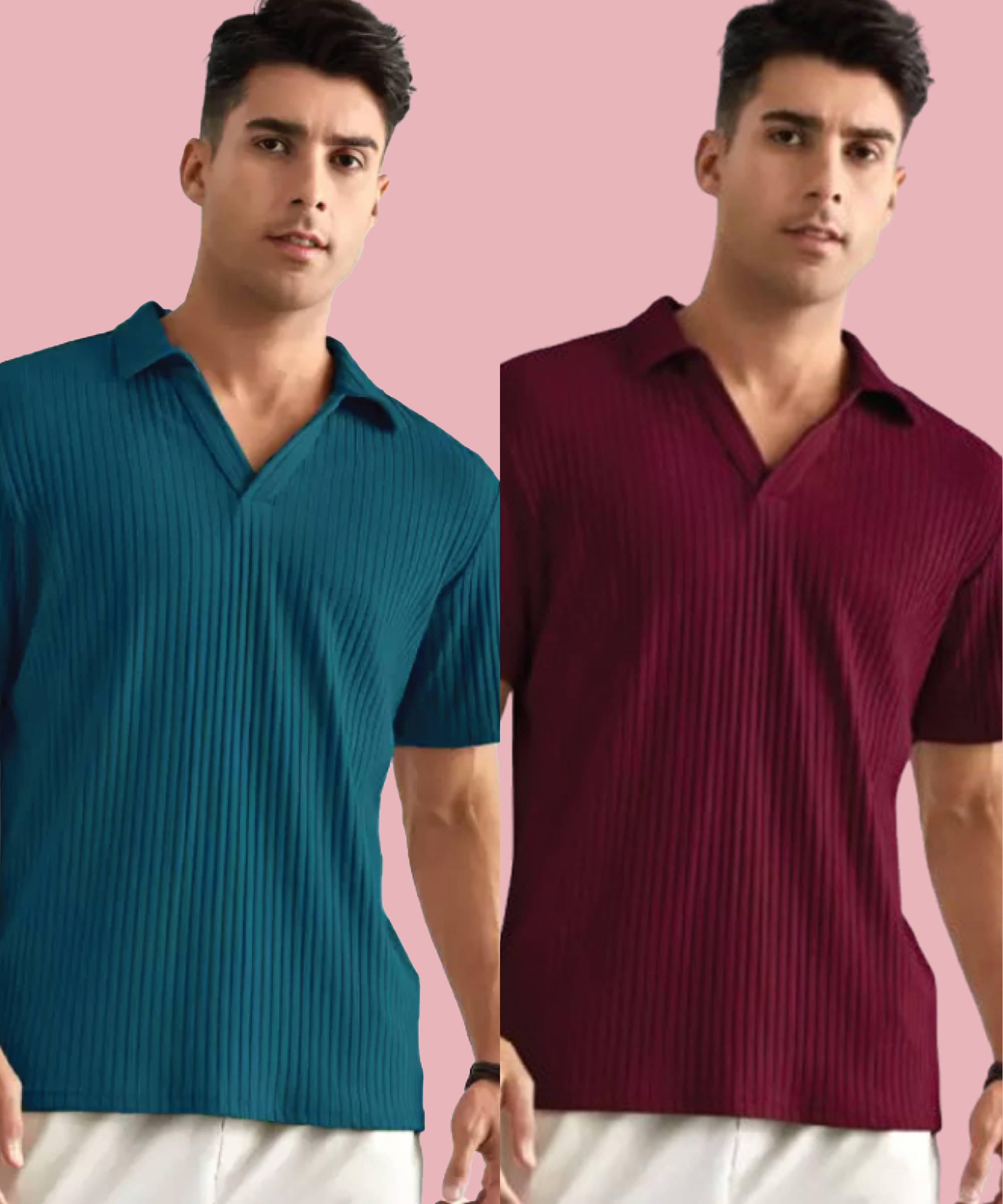 Quin Fletcher Men Polyester Regular Fit Solid Polo T Shirt ( Multicolor ) Quin Fletcher Men Polyester Regular Fit Solid Polo T Shirt ( Multicolor )