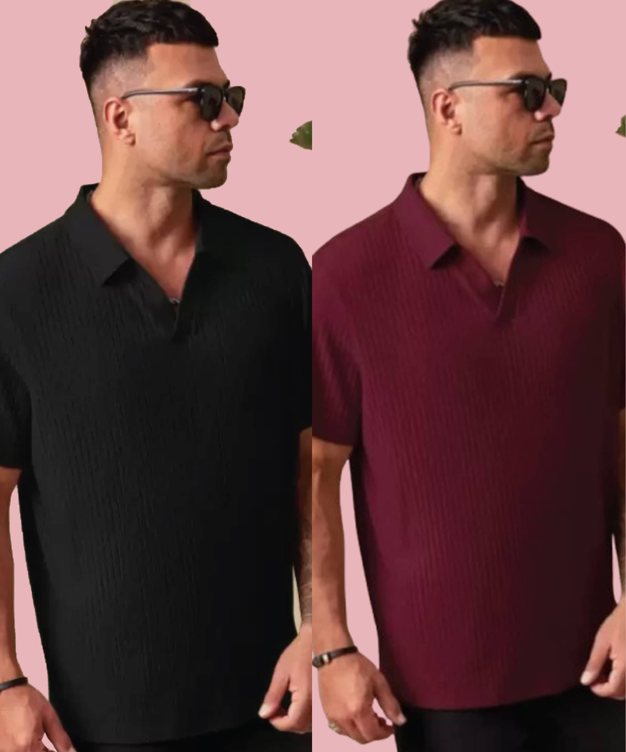 Quin Fletcher Men Polyester Regular Fit Solid Polo T Shirt ( Multicolor ) Quin Fletcher Men Polyester Regular Fit Solid Polo T Shirt ( Multicolor )
