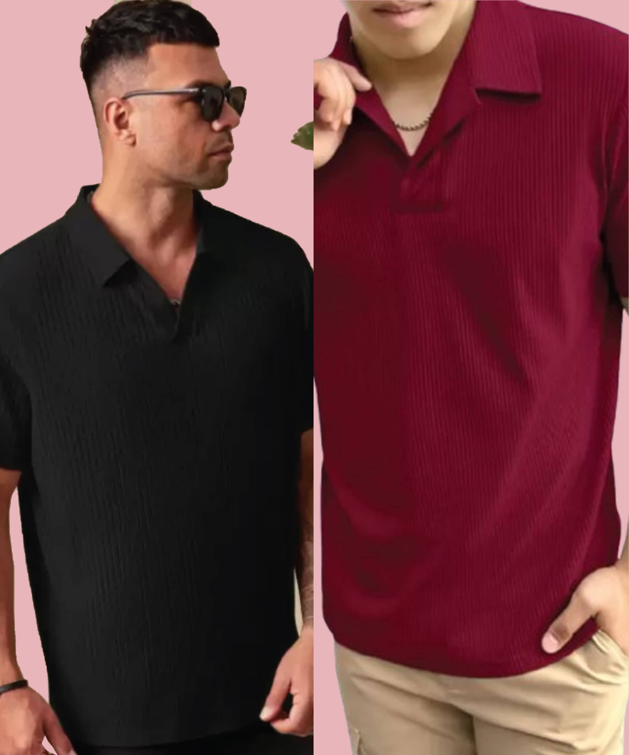 Quin Fletcher Men Polyester Regular Fit Solid Polo T Shirt ( Multicolor ) Quin Fletcher Men Polyester Regular Fit Solid Polo T Shirt ( Multicolor )