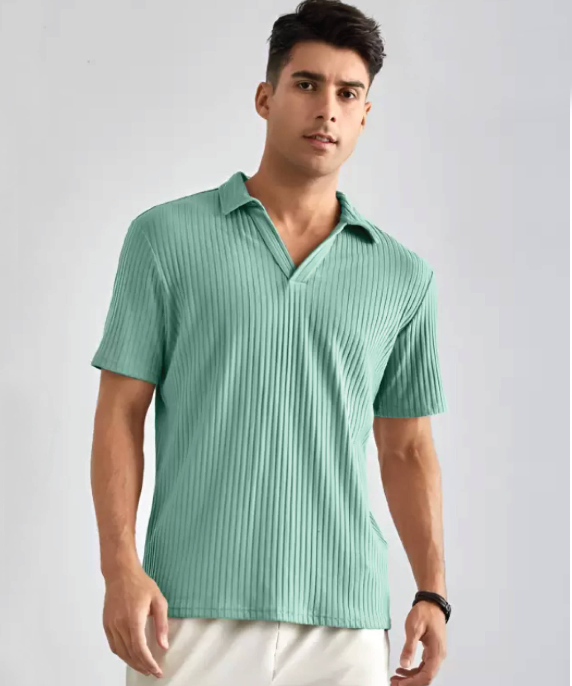 Quin Fletcher Men Polyester Regular Fit Solid Polo T Shirt ( Light Green ) Quin Fletcher Men Polyester Regular Fit Solid Polo T Shirt ( Light Green )