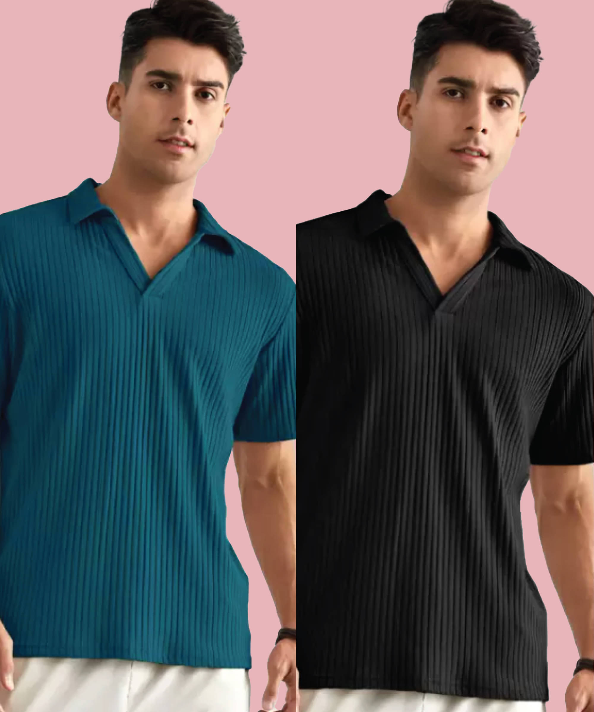     			Quin Fletcher Men Polyester Regular Fit Solid Polo T Shirt ( Multicolor )