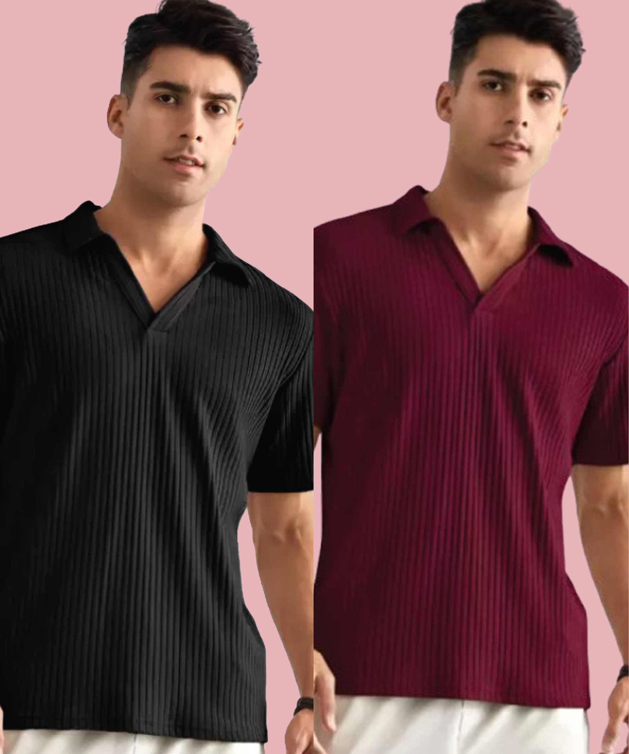Quin Fletcher Men Polyester Regular Fit Solid Polo T Shirt ( Multicolor ) Quin Fletcher Men Polyester Regular Fit Solid Polo T Shirt ( Multicolor )