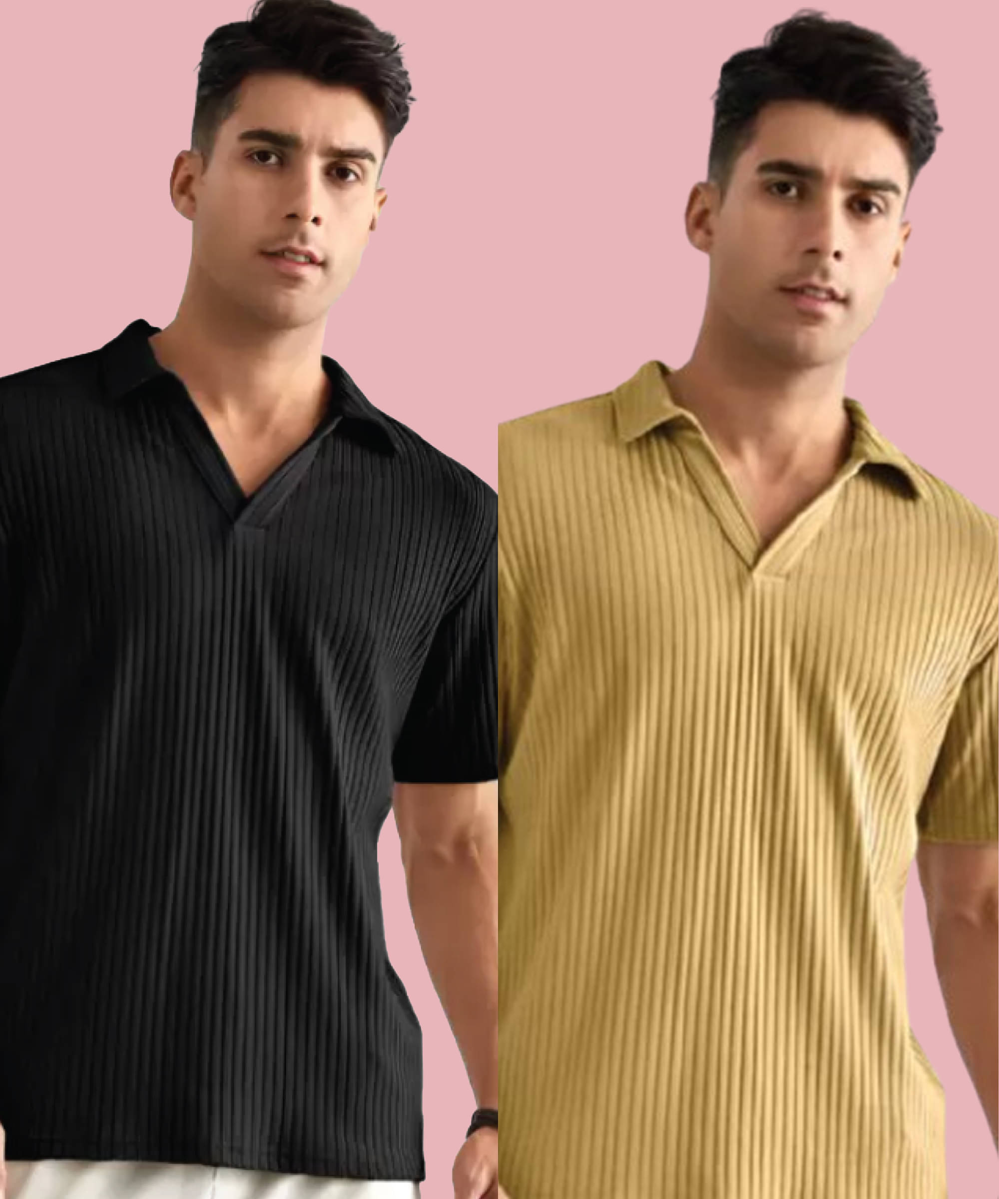 Quin Fletcher Men Polyester Regular Fit Solid Polo T Shirt ( Multicolor ) Quin Fletcher Men Polyester Regular Fit Solid Polo T Shirt ( Multicolor )