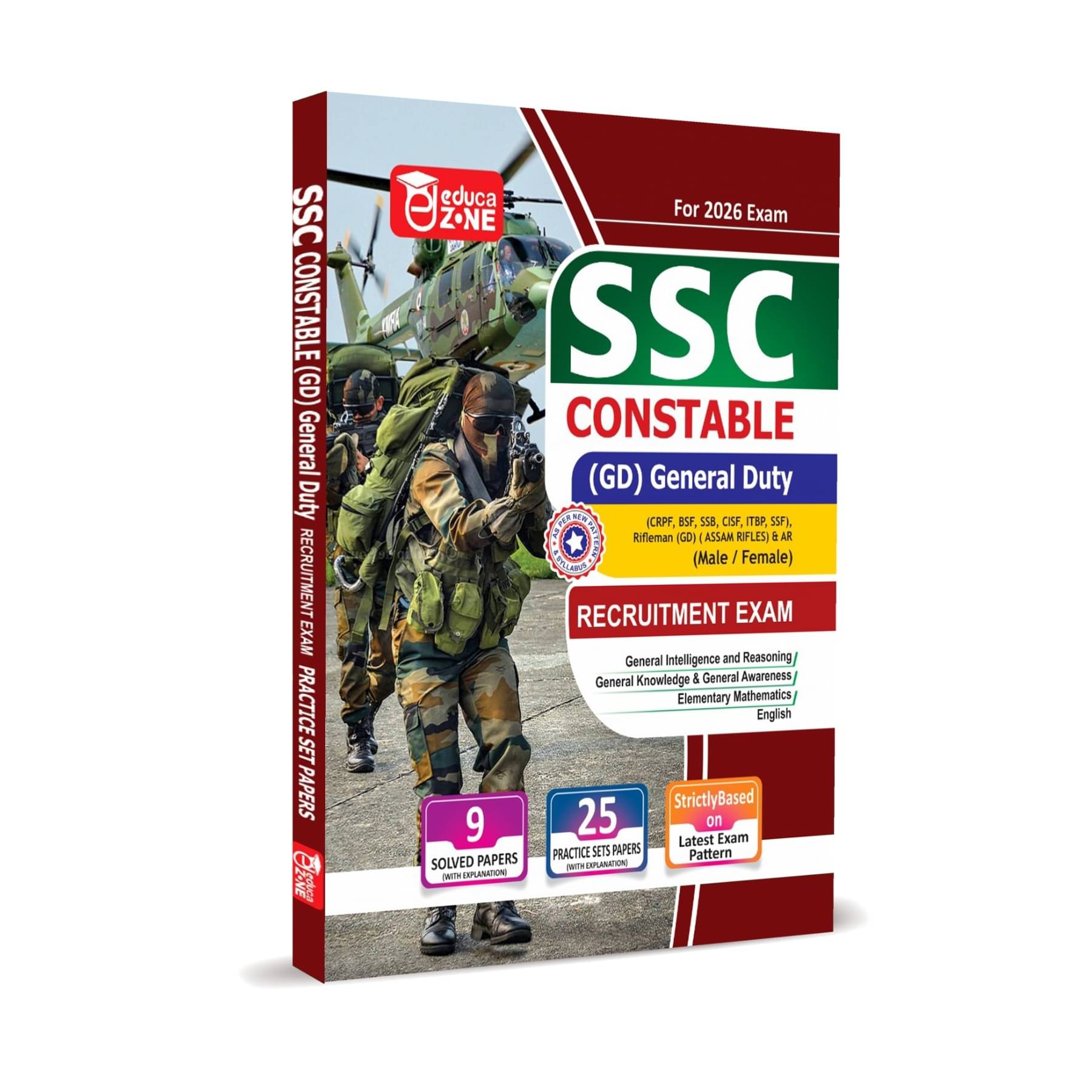     			SSC GD Constable Recruitment Exam Complete Practise Sets Book With Solved Papers For 2026 Exam