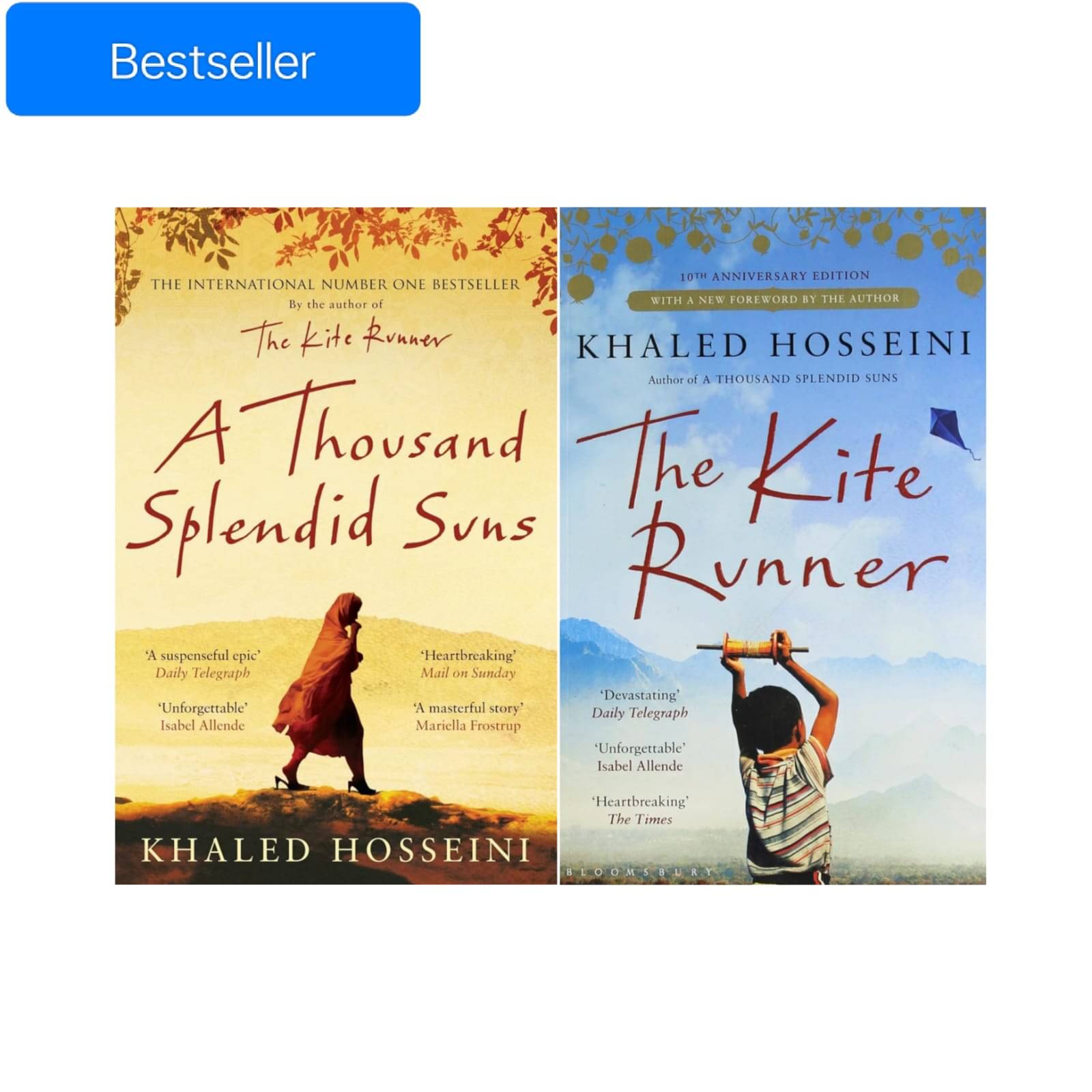     			The Kite Runner & A Thousand Splendid Suns Combo By Khalid Hosseini