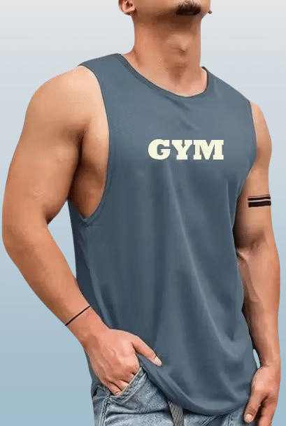 VTSports Pack of 1 Polyester Gym Vest For Men ( Grey ) VTSports Pack of 1 Polyester Gym Vest For Men ( Grey )