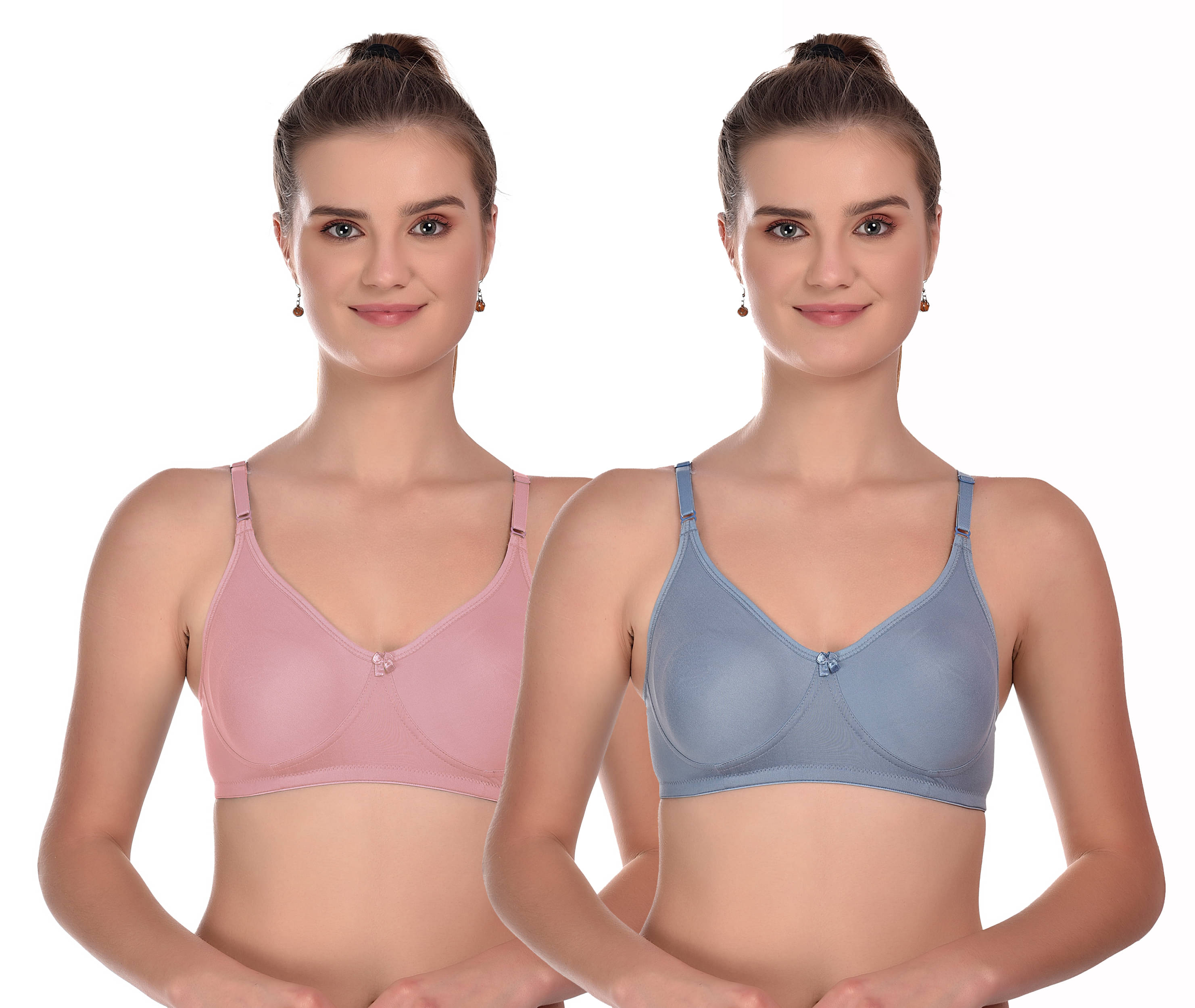 Viral Girl Pack of 2 Modal Non Padded Everyday Bra For Women ( Blue ) Viral Girl Pack of 2 Modal Non Padded Everyday Bra For Women ( Blue )