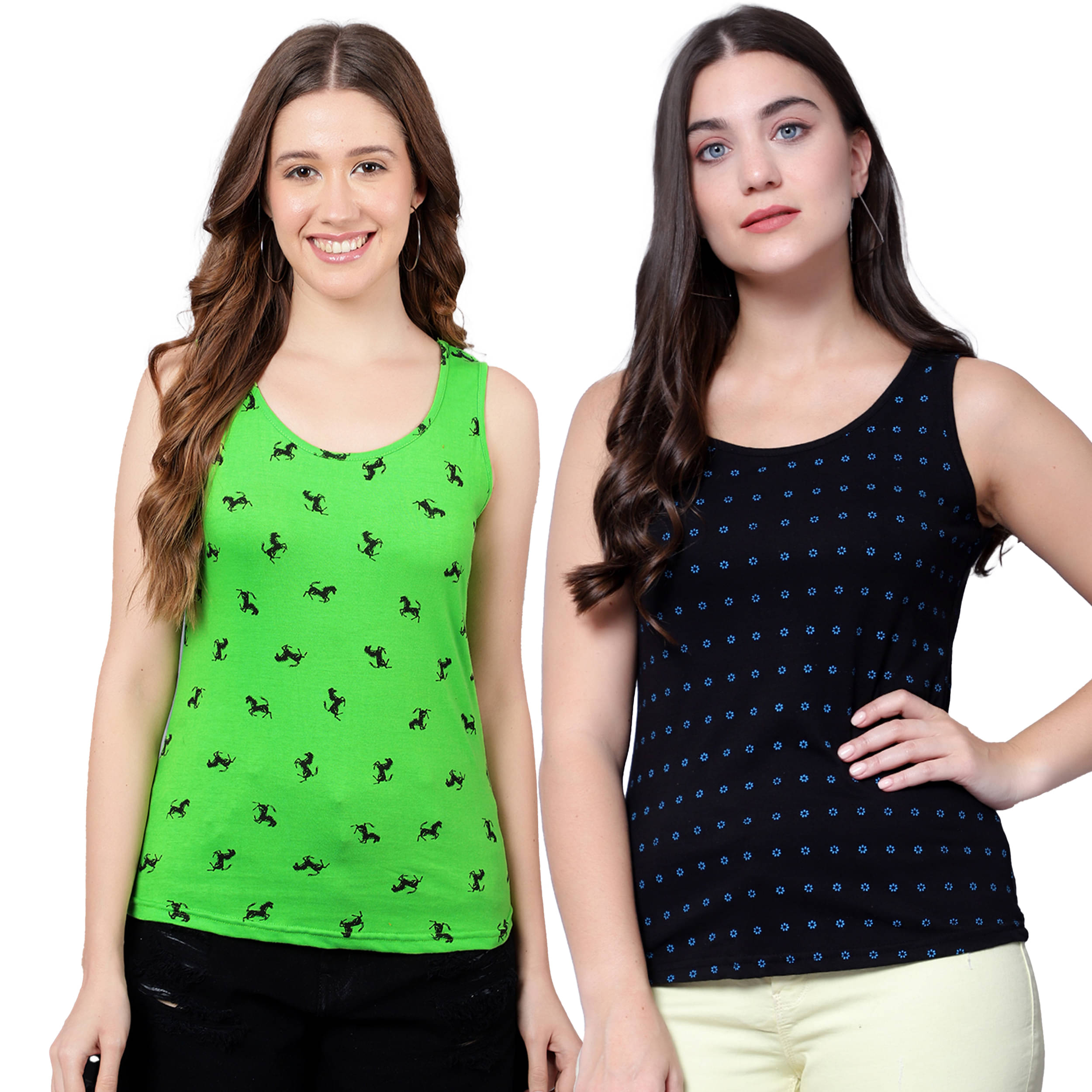 Volex Women's Cotton Tank Top ( Multicolor 1 )     			Volex Women's Cotton Tank Top ( Multicolor 1 )
