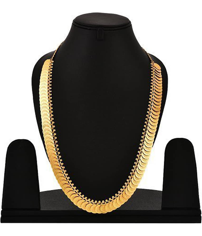 YOUBELLA Golden Alloy Necklace ( Pack of 1 )