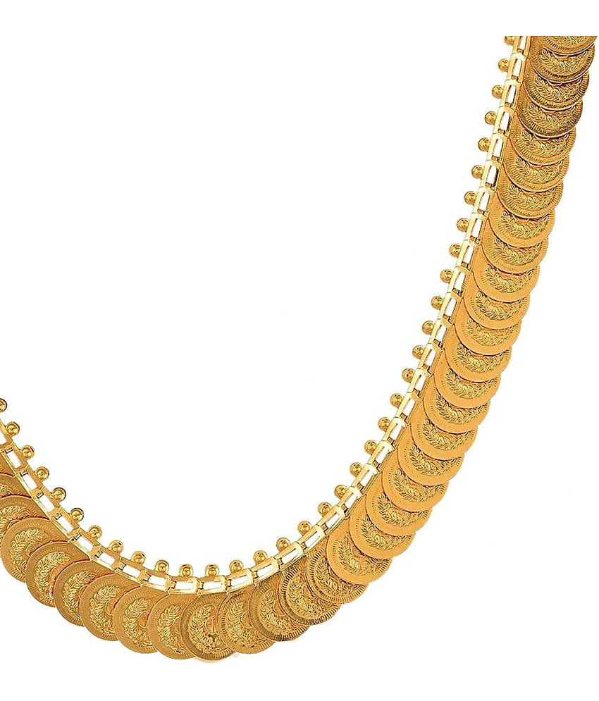 YOUBELLA Golden Alloy Necklace ( Pack of 1 )