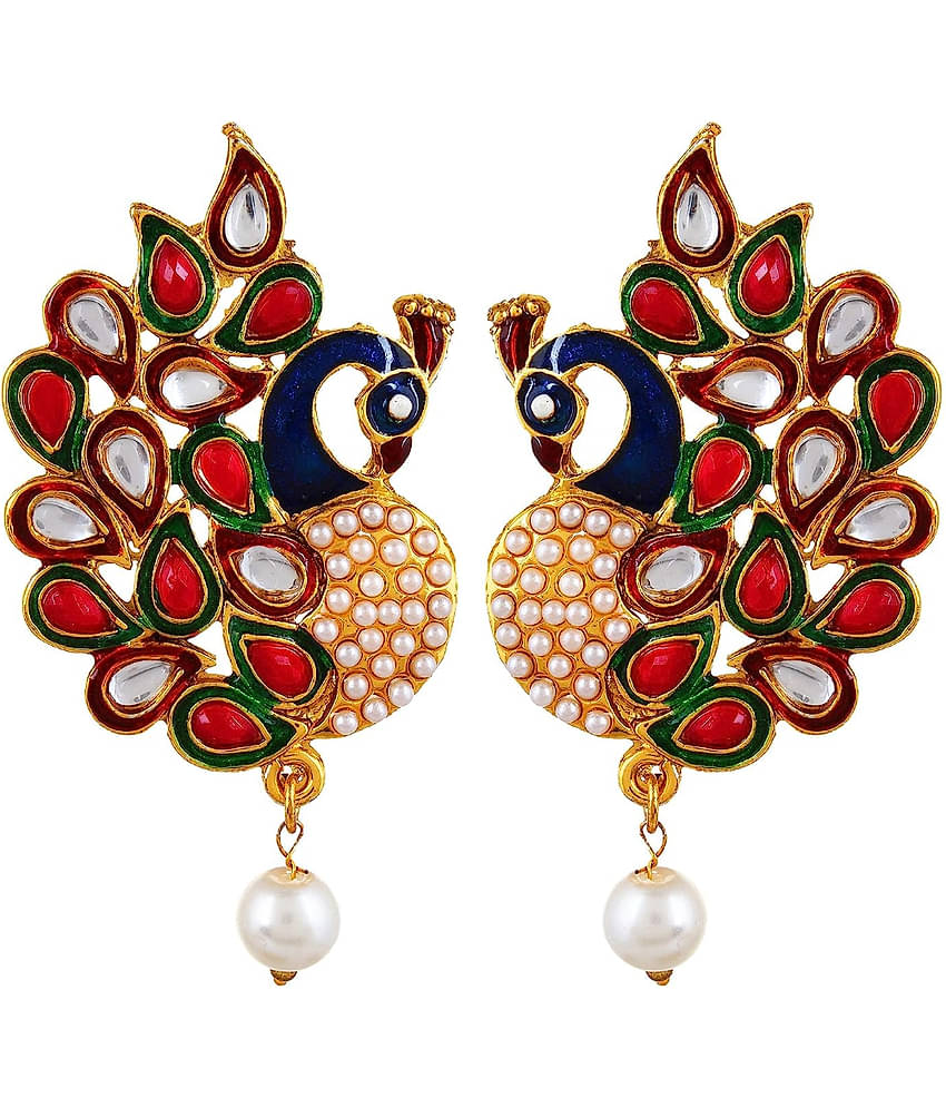 YOUBELLA Golden Alloy Necklace Set ( Pack of 1 )