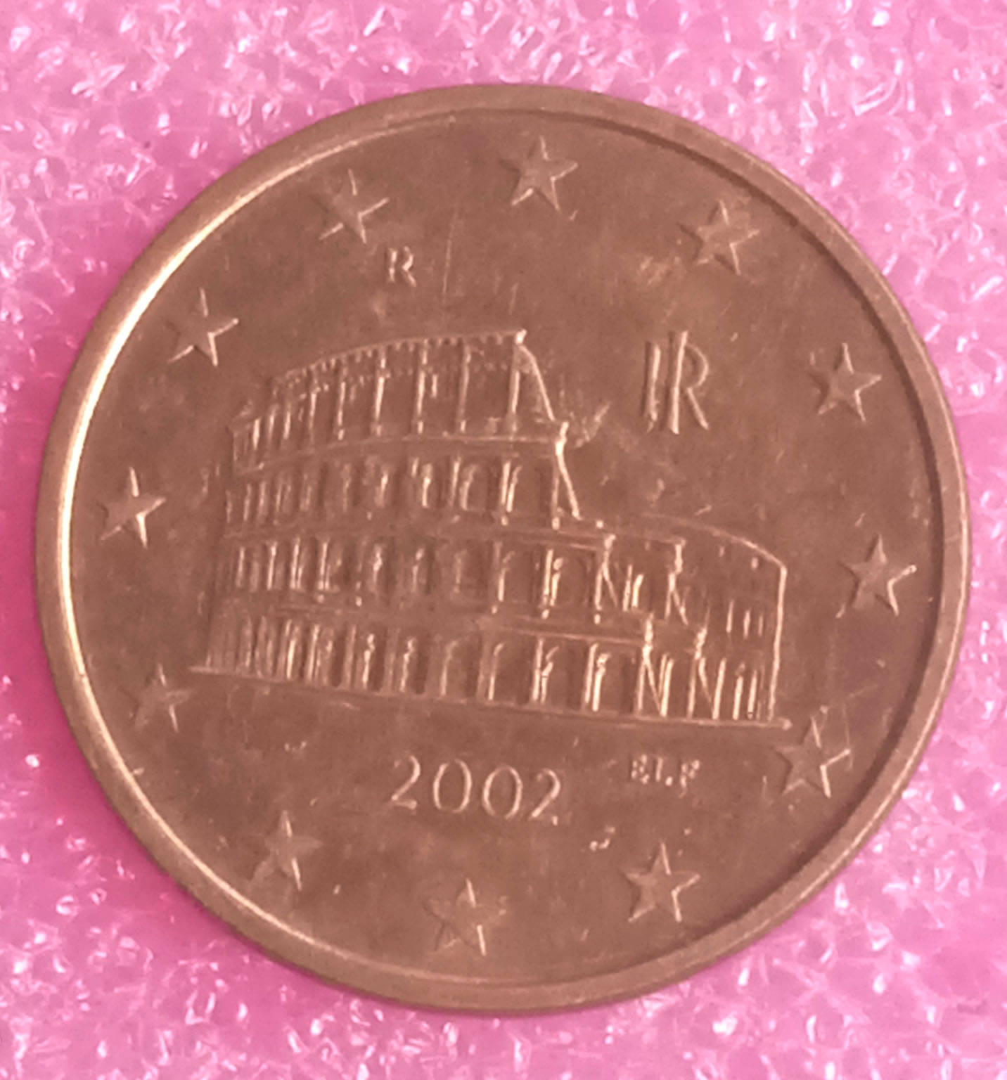    			( 10 COINS LOT ) ITALY - 5 CENT EURO - UNC / AUNC CONDITION