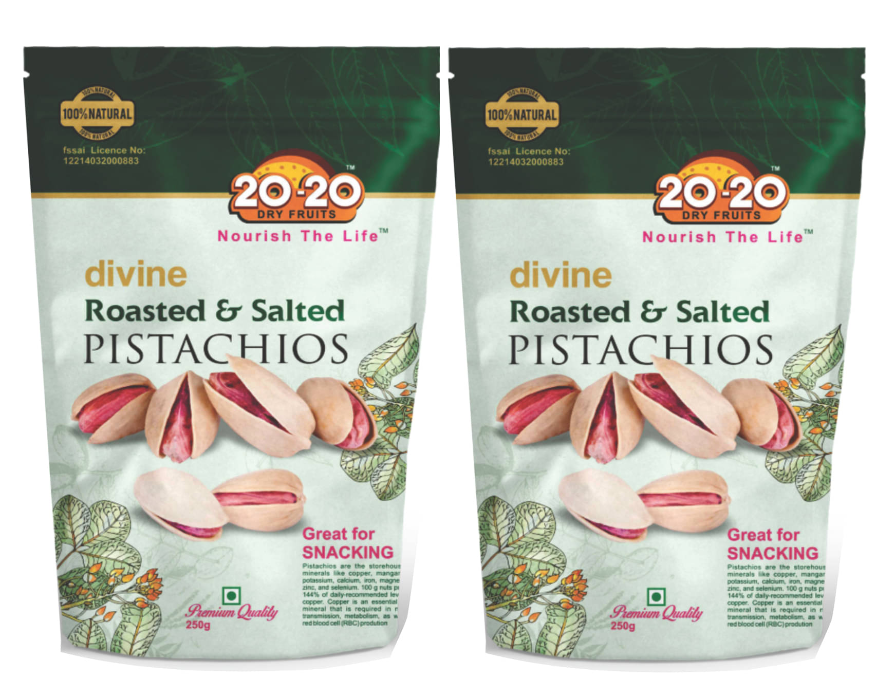     			20-20 Dry Fruits Pistachio Nut (Pista) 500 g