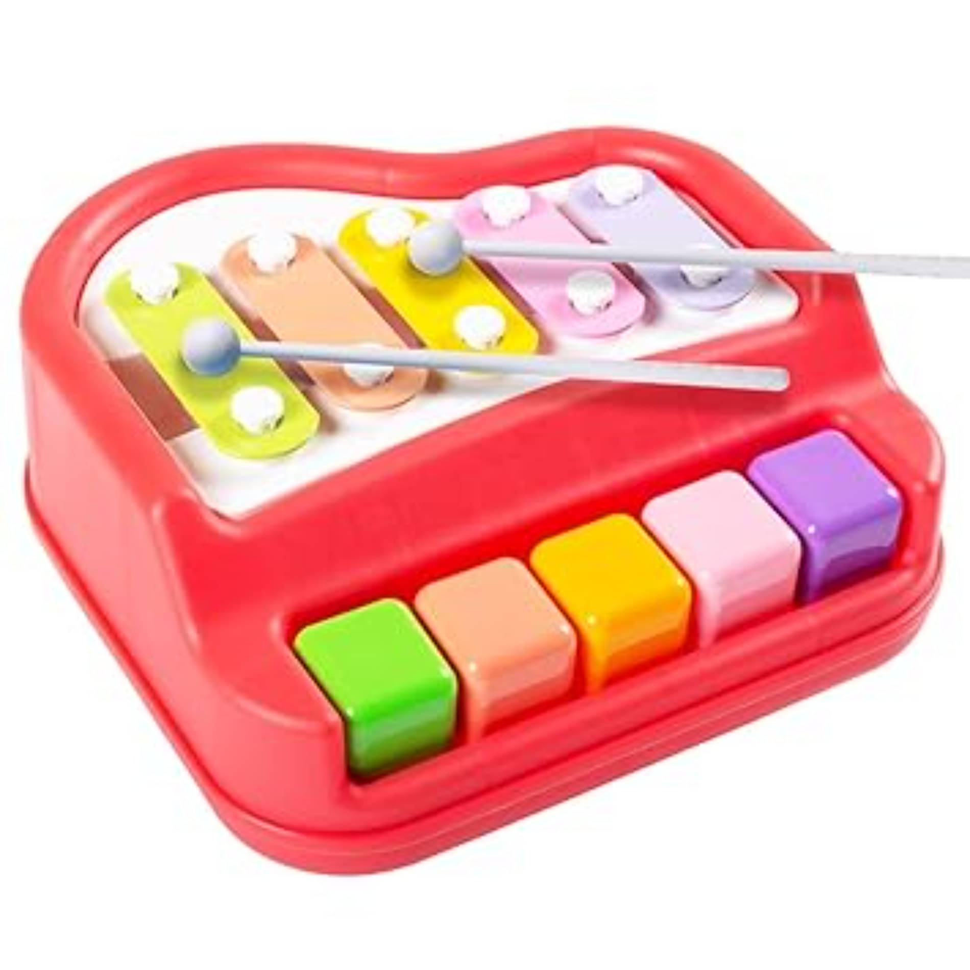     			5 Key Musical Toy with Mallets Educational Instrument Toy Set for Toddlers, Boys & Girls Early Learning Sound & Music Playset