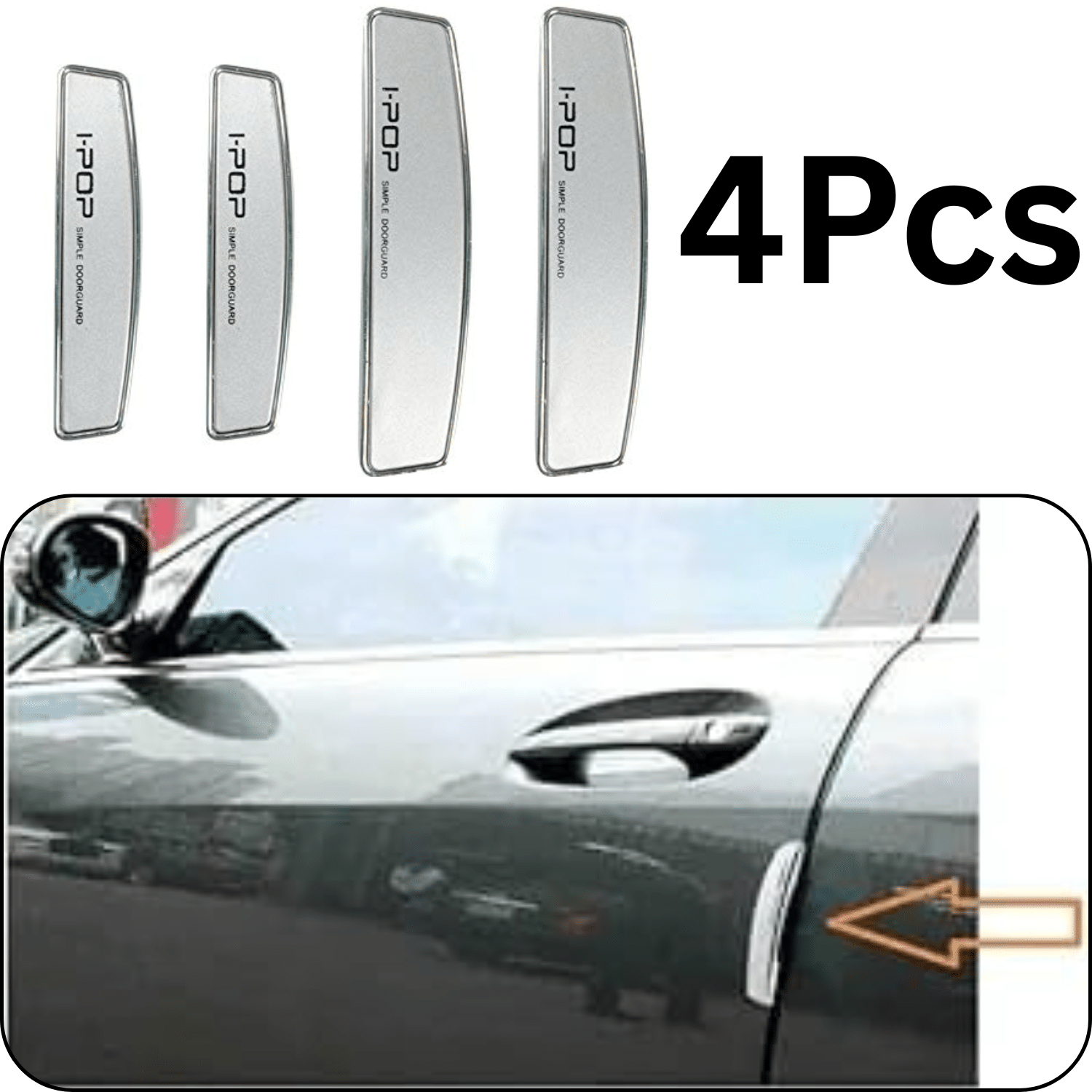 Aksmit Car Door Edge Guard Scratch Protector I pop Silver Universal for Hyundai Exter/Creta/Venue/Verna/Alcazar/Tucson/i10/i20/i10 Grand Nios/Santro/Xing/Aura/Xcent/Accent Aksmit Car Door Edge Guard Scratch Protector I pop Silver Universal for Hyundai Exter/Creta/Venue/Verna/Alcazar/Tucson/i10/i20/i10 Grand Nios/Santro/Xing/Aura/Xcent/Accent