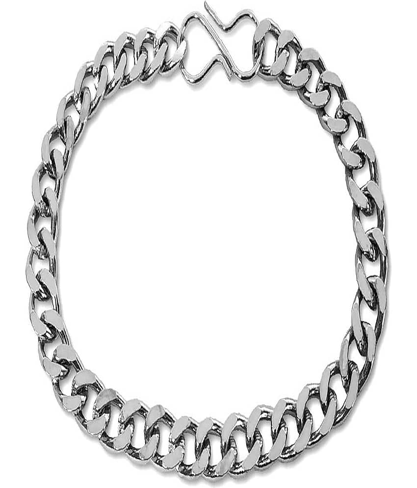 Beauden Silver Bracelet ( Pack of 1 ) - Bangles & Bracelets | Buy online on ZillyBuy