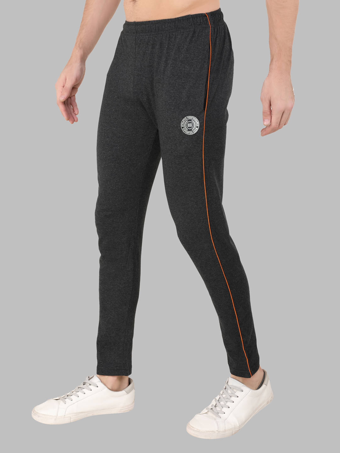 DISTORTION CREW Charcoal Cotton Blend Men's Trackpants ( Pack of 1 )     			DISTORTION CREW Charcoal Cotton Blend Men's Trackpants ( Pack of 1 )