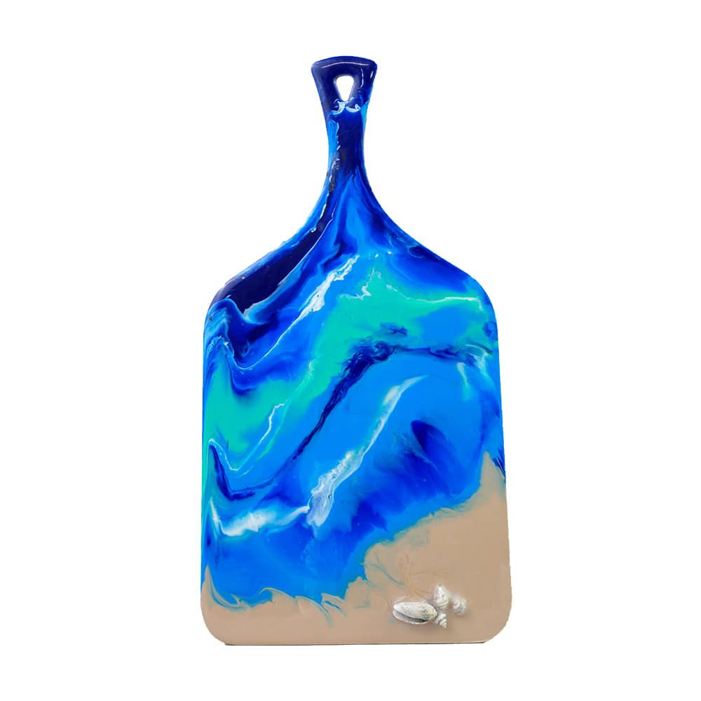 Exquisite Chopping Board -2 hand-painted with an original Resin art design by Penkraft     			Exquisite Chopping Board -2 hand-painted with an original Resin art design by Penkraft