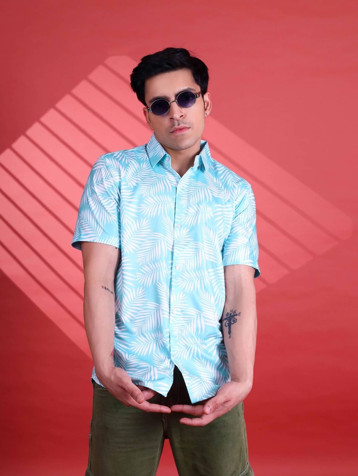 Fesner Cotton Blend Regular Fit Printed Half Sleeves Men's Casual Shirt - Multicolor ( Pack of 1 ) Fesner Cotton Blend Regular Fit Printed Half Sleeves Men's Casual Shirt - Multicolor ( Pack of 1 )