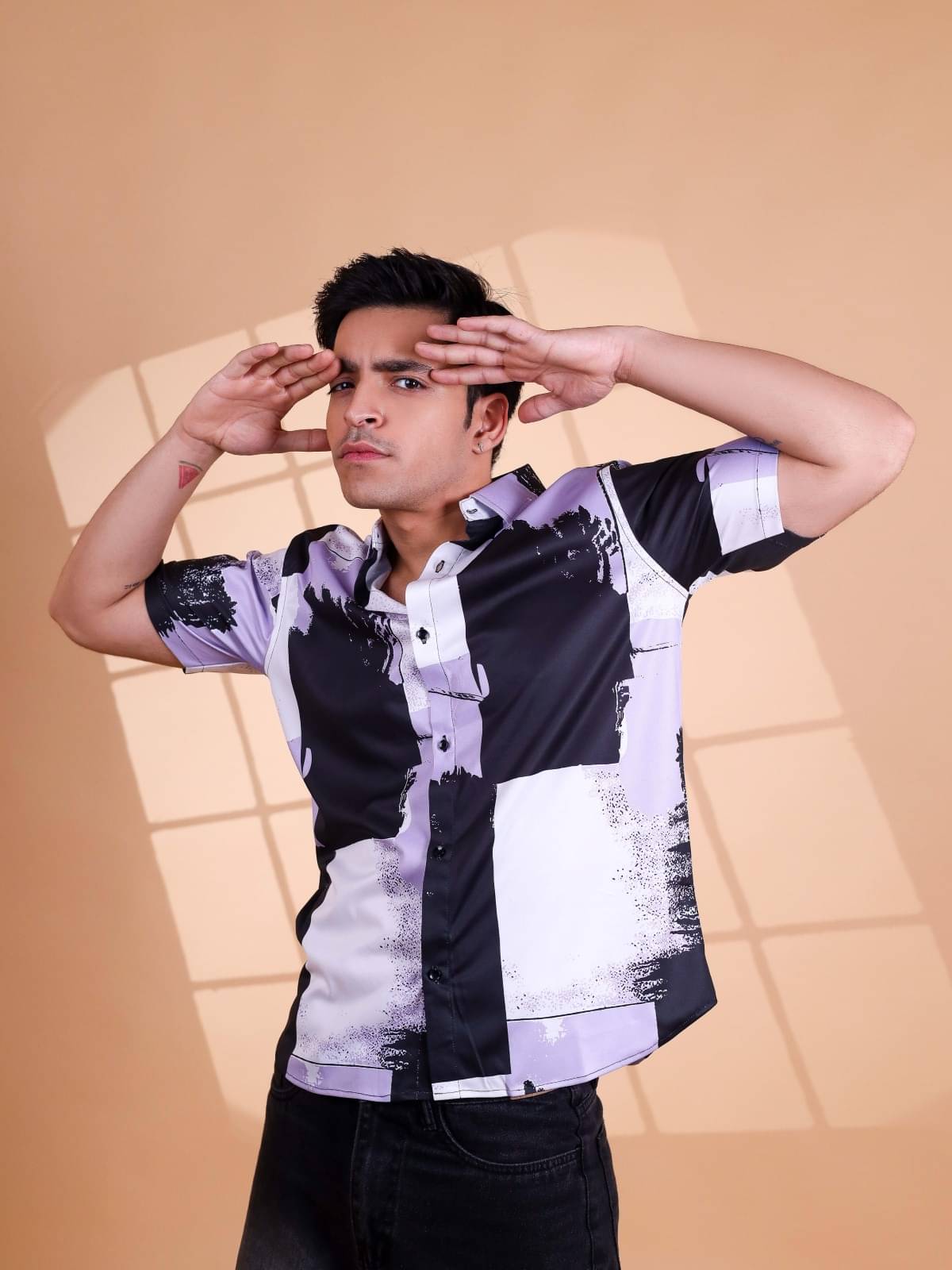     			Fesner Cotton Blend Regular Fit Printed Half Sleeves Men's Casual Shirt - Multicolor ( Pack of 1 )
