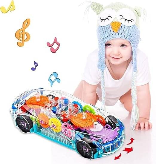 Freedy 360 Degree Rotating Transparent Concept Racing Car with 3D Flashing Led Light Music for Kids Electric Cars Toys for Children Kids Toys Gift (Multicolor)     			Freedy 360 Degree Rotating Transparent Concept Racing Car with 3D Flashing Led Light Music for Kids Electric Cars Toys for Children Kids Toys Gift (Multicolor)