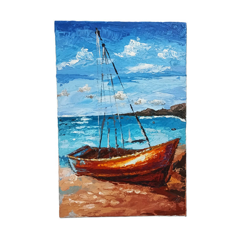     			Handmade Knife Painting of Unique Design on Stretched Canvas by Penkraft