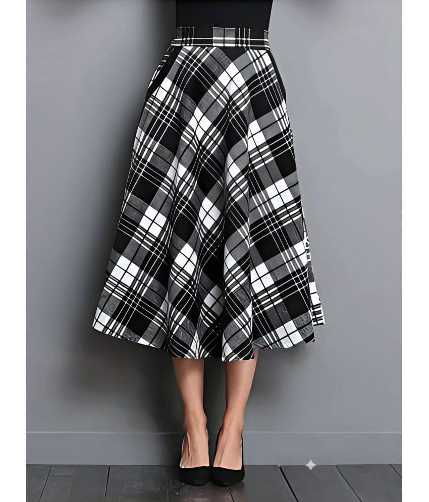 Hemang Fashion Black Cotton Women's A-Line Skirt ( Pack of 1 ) Hemang Fashion Black Cotton Women's A-Line Skirt ( Pack of 1 )