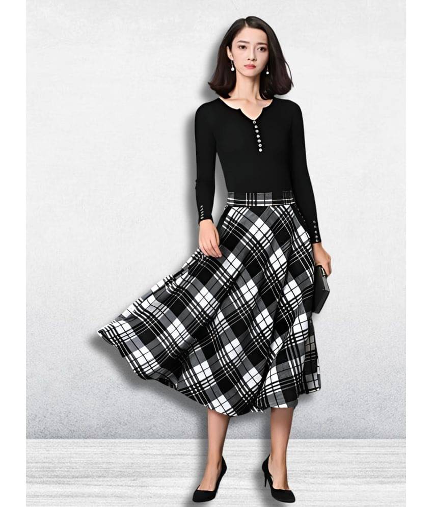     			Hemang Fashion Black Cotton Women's A-Line Skirt ( Pack of 1 )