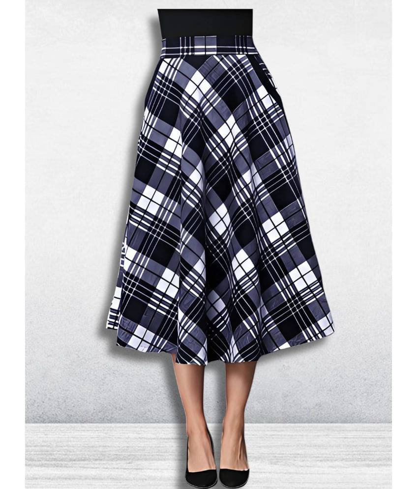     			Hemang Fashion Blue Cotton Women's A-Line Skirt ( Pack of 1 )