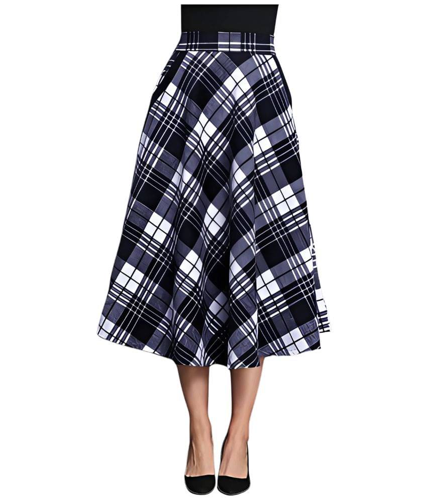     			Hemang Fashion Blue Cotton Women's A-Line Skirt ( Pack of 1 )