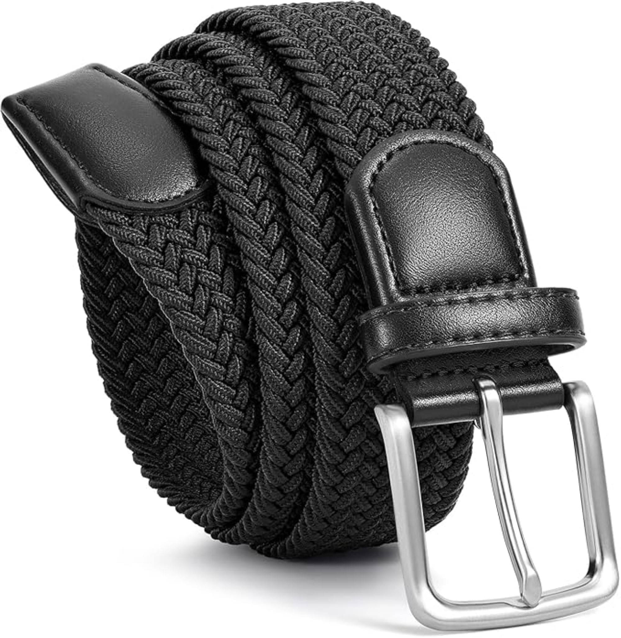 Infispace - Black Nylon Men's Formal Belt ( Pack of 1 ) Infispace - Black Nylon Men's Formal Belt ( Pack of 1 )