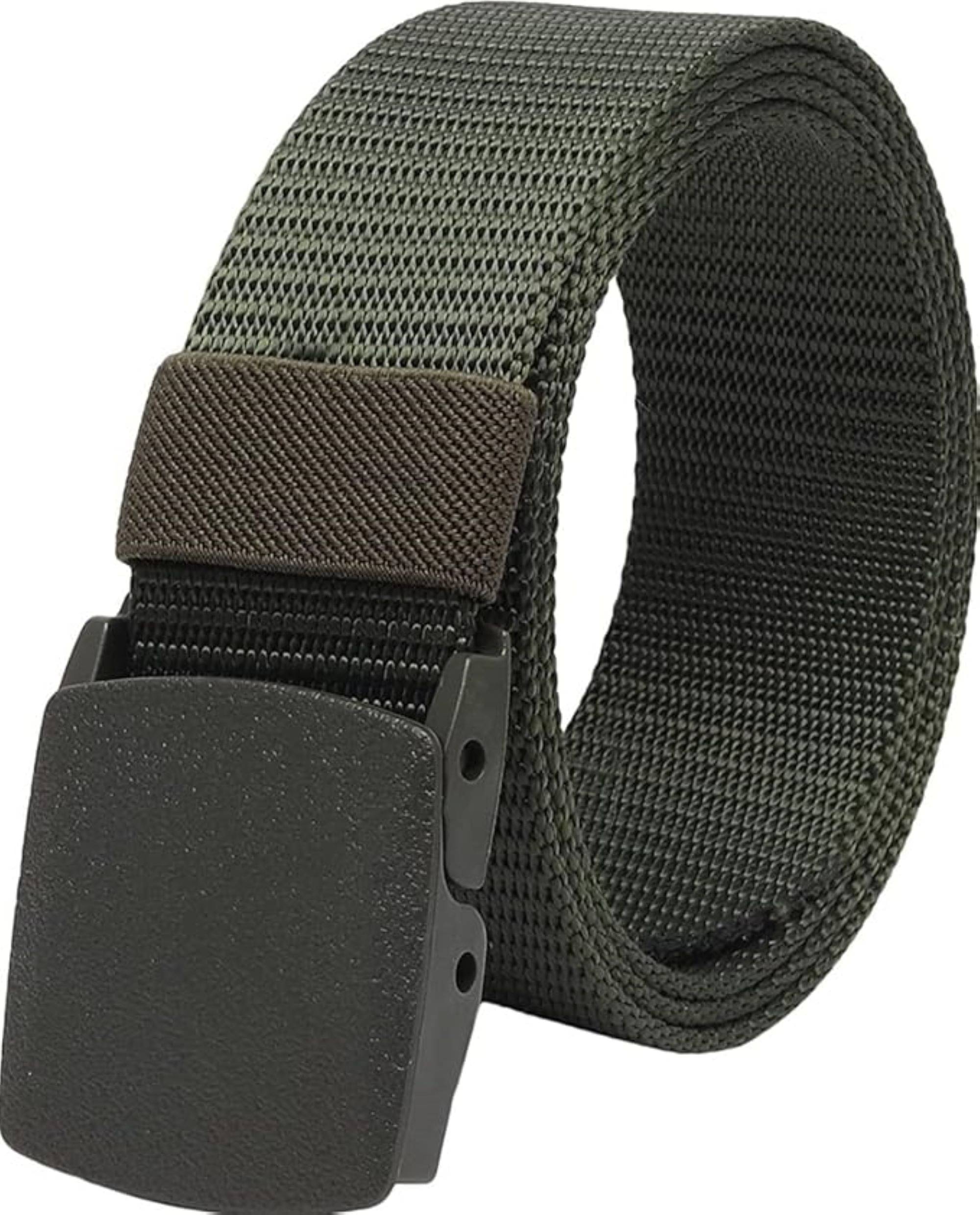     			Infispace - Green Nylon Men's Formal Belt ( Pack of 1 )