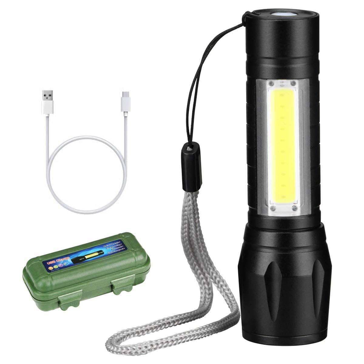     			J.O - 3W Rechargeable Flashlight Torch ( Pack of 1 )