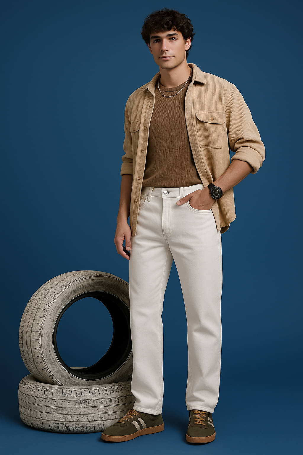     			JB JUST BLACK Relaxed Clean Look Men's Jeans - White ( Pack of 1 )