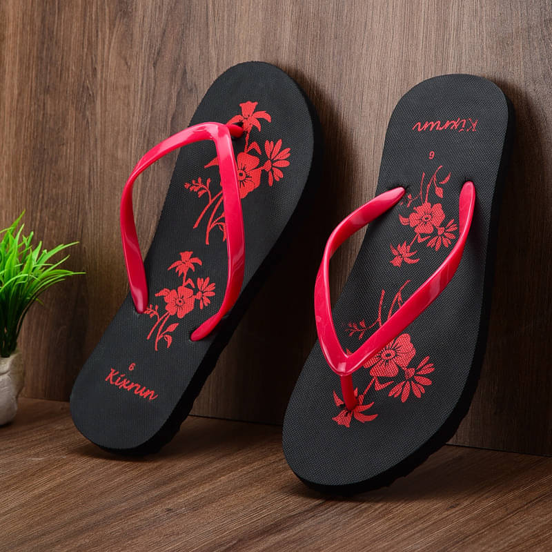     			KIXRUN FASHION Black Women's Daily Slipper