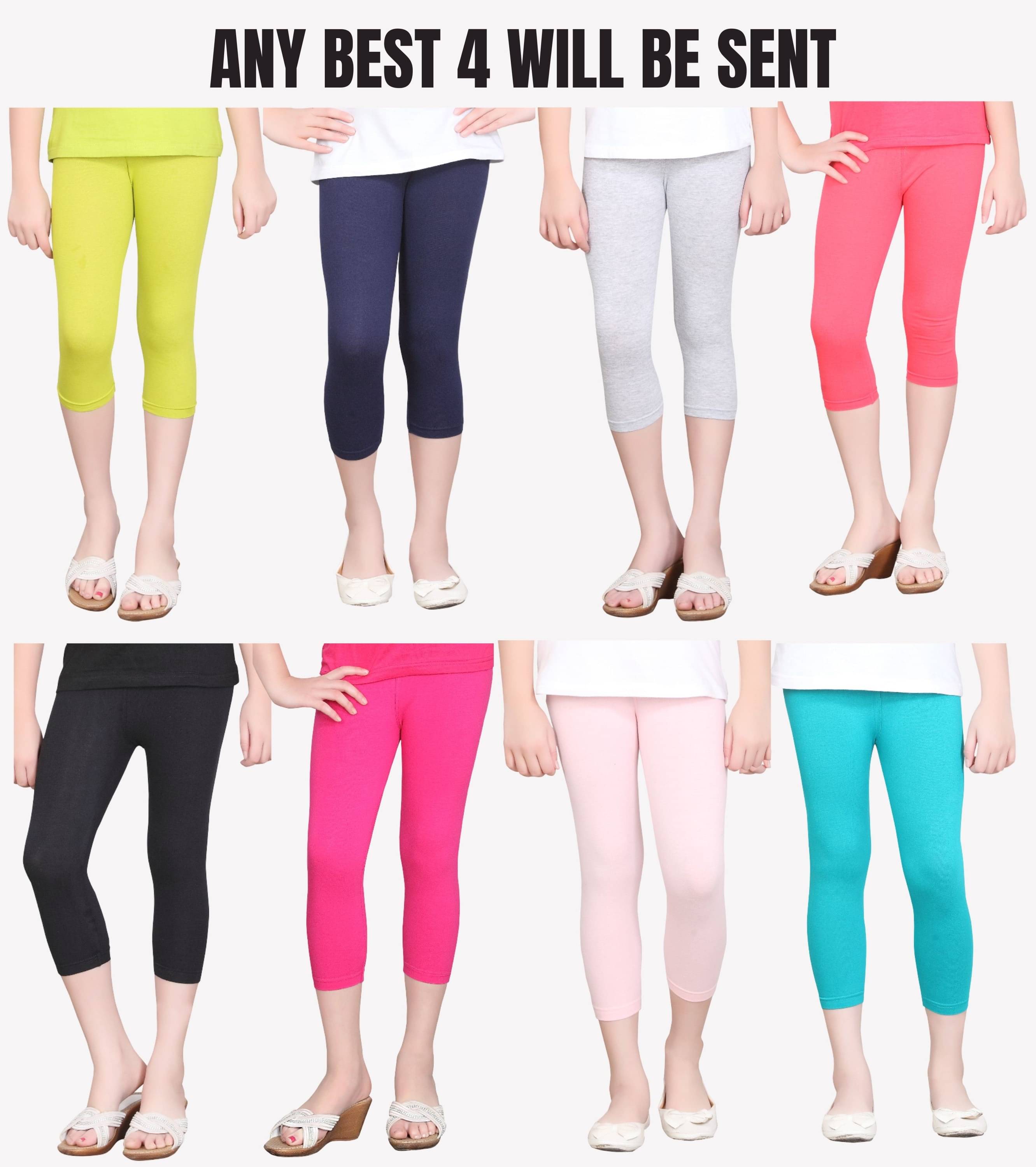     			NOW OR NEVER Pack of 4 Girls Cotton Blend Tights ( Multicolor 2 )